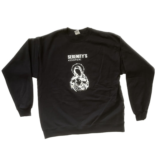 "Mary Tec9" Black Crewneck